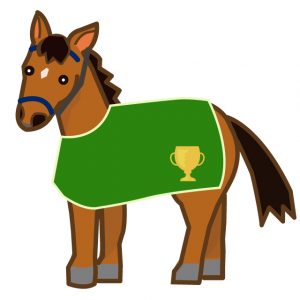 お馬の素材屋 競馬 乗馬サイトに使える 馬のイラスト アイコン